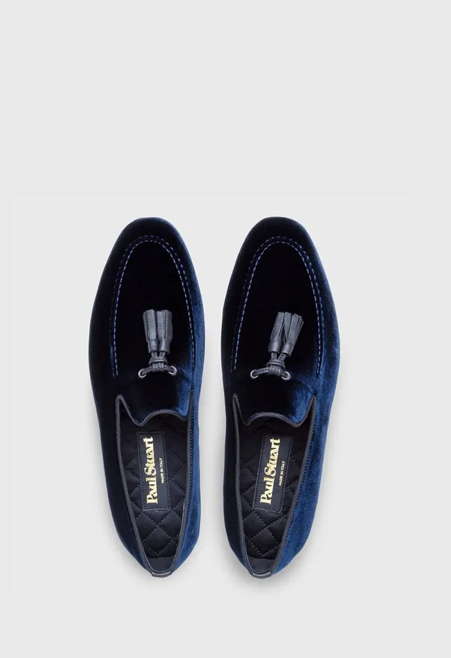 Paul Stuart Evening Hope Velvet SlipOn Blue Velvet 8211 Men Paul Stuart Evening Hope Velvet SlipOn Blue Velvet 8211 Men