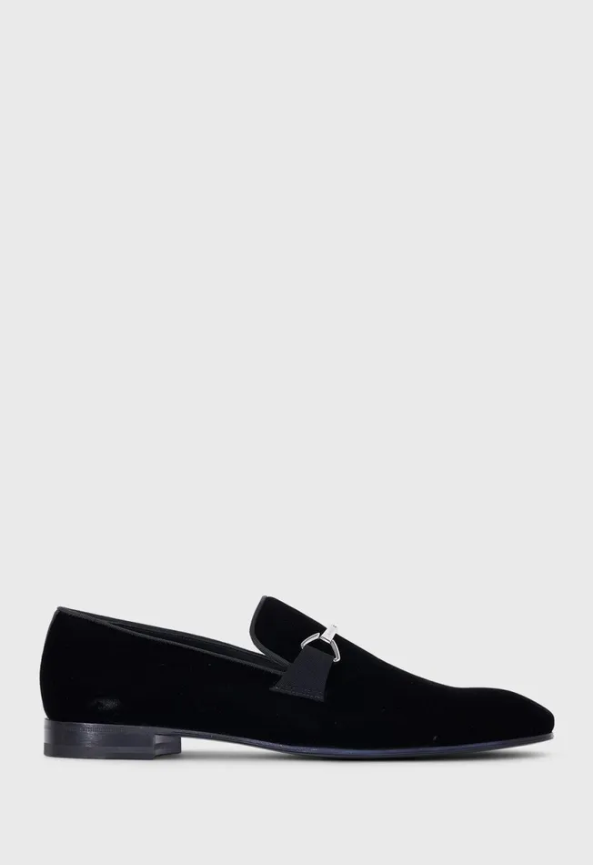 Paul Stuart Evening Horatio Velvet Formal Bit Loafer Black 8211 Men