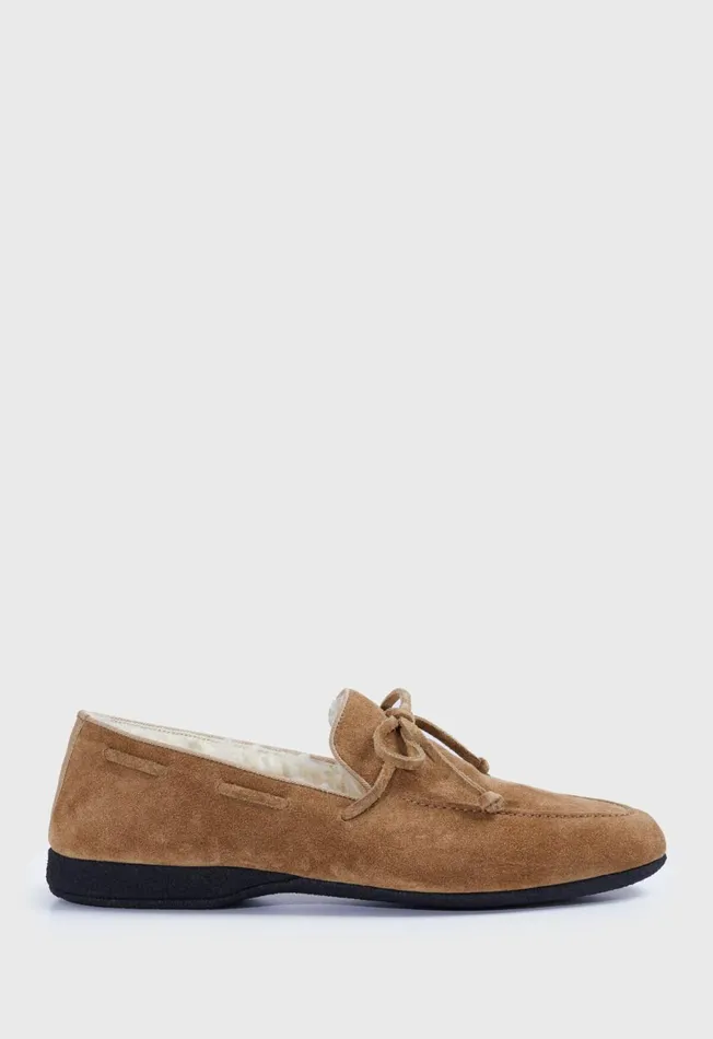 Paul Stuart Loafers Haile Shearling SlipOn Cognac 8211 Men
