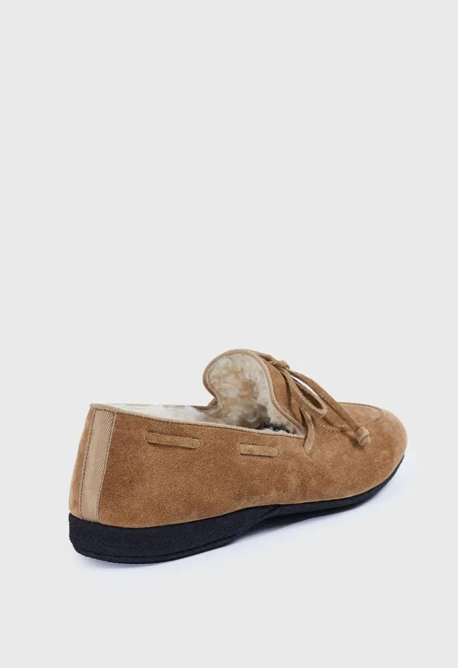 Paul Stuart Loafers Haile Shearling SlipOn Cognac 8211 Men