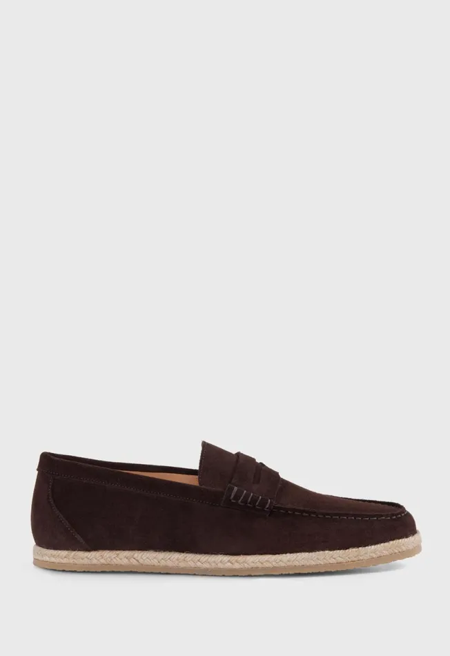 Paul Stuart Loafers Huxley Suede Penny Loafer Brown 8211 Men