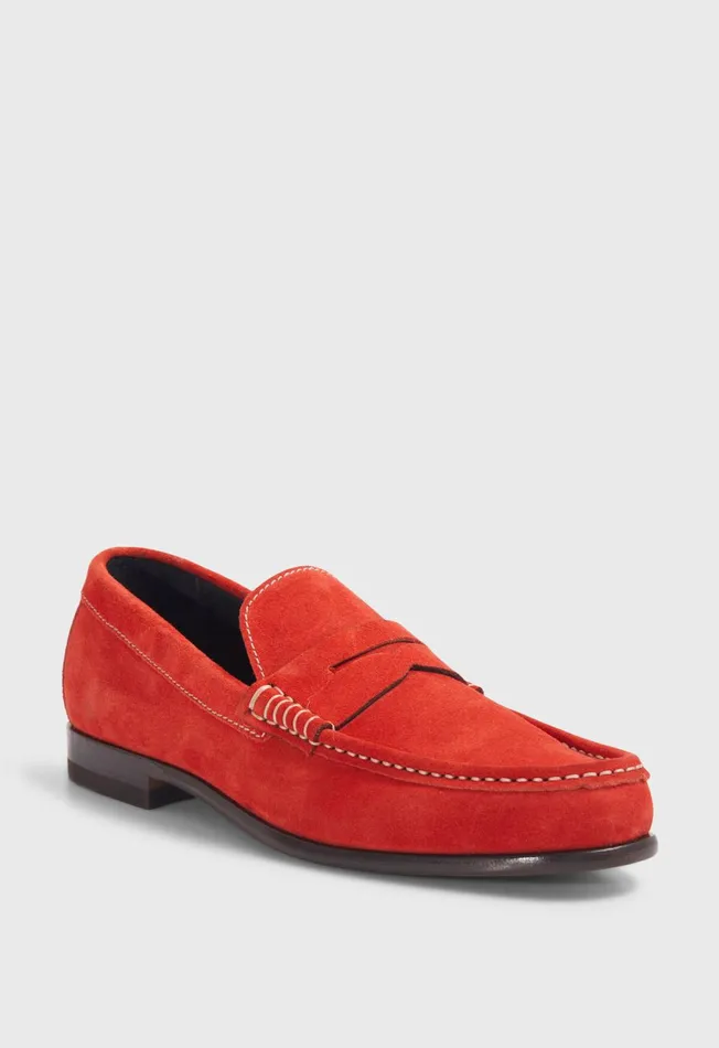 Paul Stuart Loafers Mason Suede Loafer Red 8211 Men Paul Stuart Loafers Mason Suede Loafer Red 8211 Men