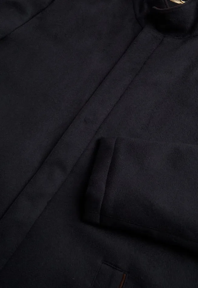 Paul Stuart Outerwear Cashmere Car Coat Navy 8211 Men