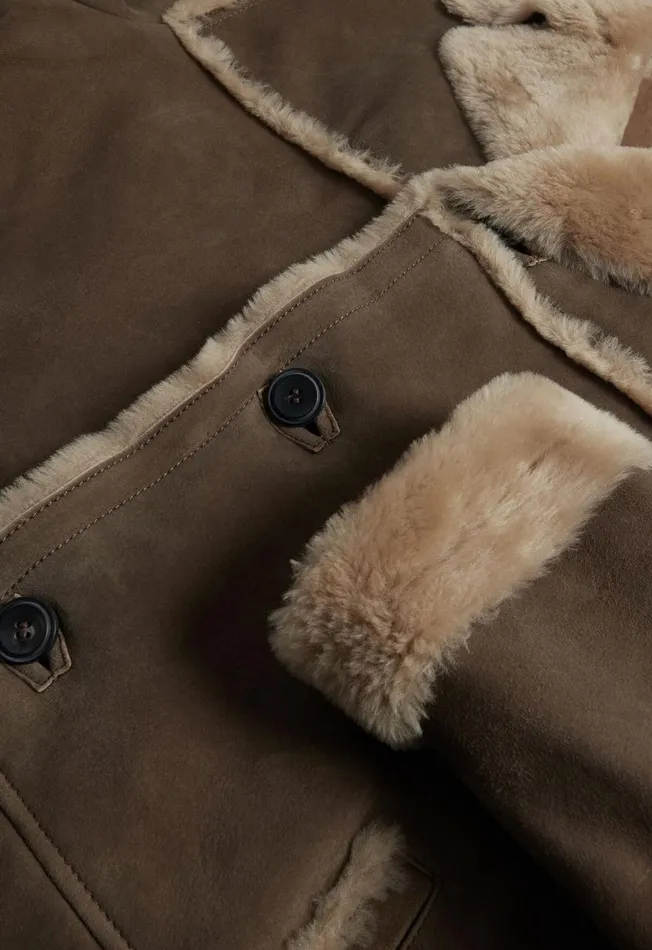 Paul Stuart Outerwear Classic Shearling Coat Tan 8211 Men Paul Stuart Outerwear Classic Shearling Coat Tan 8211 Men