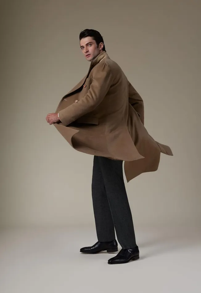 Paul Stuart Outerwear Double Breasted Cashmere Overcoat Camel 8211 Men Paul Stuart Outerwear Double Breasted Cashmere Overcoat Camel 8211 Men