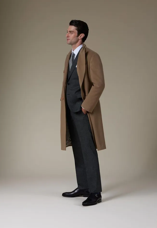 Paul Stuart Outerwear Double Breasted Cashmere Overcoat Camel 8211 Men Paul Stuart Outerwear Double Breasted Cashmere Overcoat Camel 8211 Men