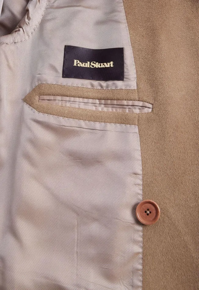 Paul Stuart Outerwear Double Breasted Cashmere Overcoat Camel 8211 Men Paul Stuart Outerwear Double Breasted Cashmere Overcoat Camel 8211 Men