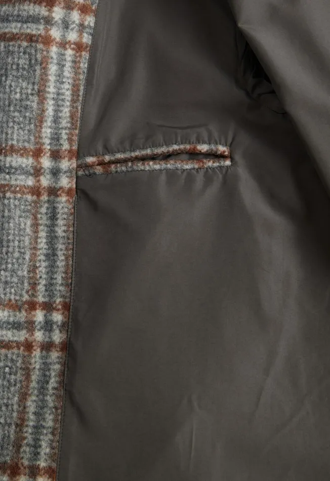 Paul Stuart Outerwear Hooded Plaid Coat Grey 8211 Men Paul Stuart Outerwear Hooded Plaid Coat Grey 8211 Men