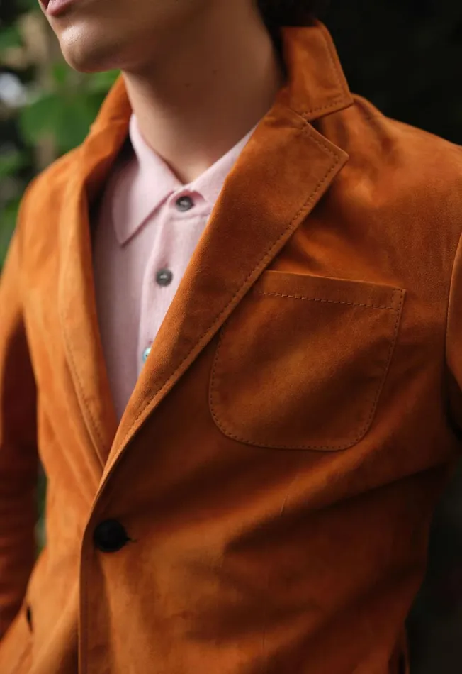Paul Stuart Outerwear Lamb Suede Jacket Rust 8211 Men Paul Stuart Outerwear Lamb Suede Jacket Rust 8211 Men