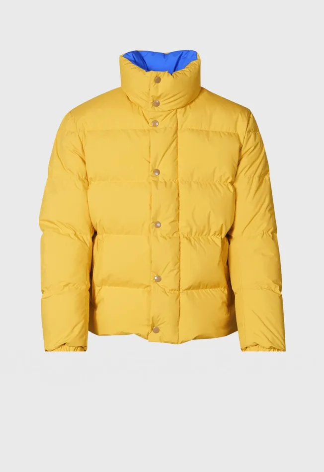 Paul Stuart Outerwear Puffer Jacket Bright Yellow 8211 Men