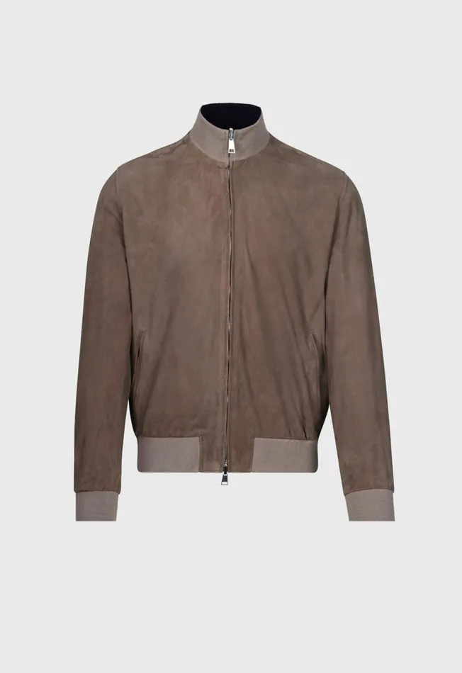 Paul Stuart Outerwear Reversible Suede Jacket Grey 8211 Men