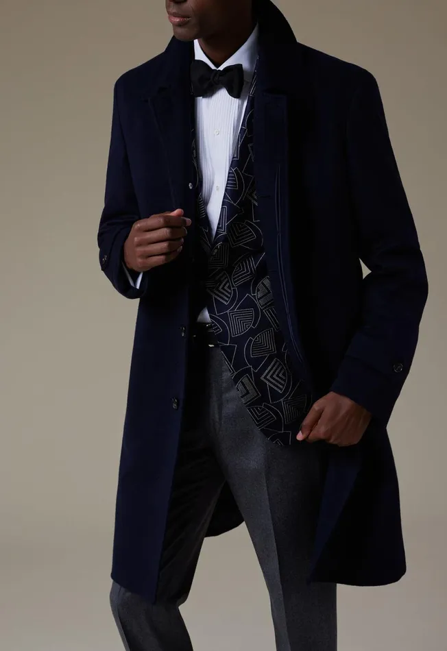 Paul Stuart Outerwear Super 180s Wool Raincoat Navy 8211 Men Paul Stuart Outerwear Super 180s Wool Raincoat Navy 8211 Men