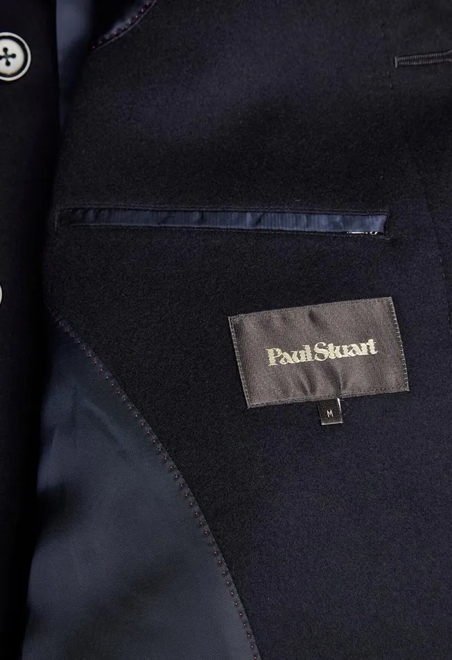 Paul Stuart Outerwear Super 180s Wool Raincoat Navy 8211 Men Paul Stuart Outerwear Super 180s Wool Raincoat Navy 8211 Men