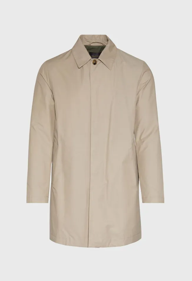 Paul Stuart Outerwear Tailored Fit Raincoat Khaki 8211 Men
