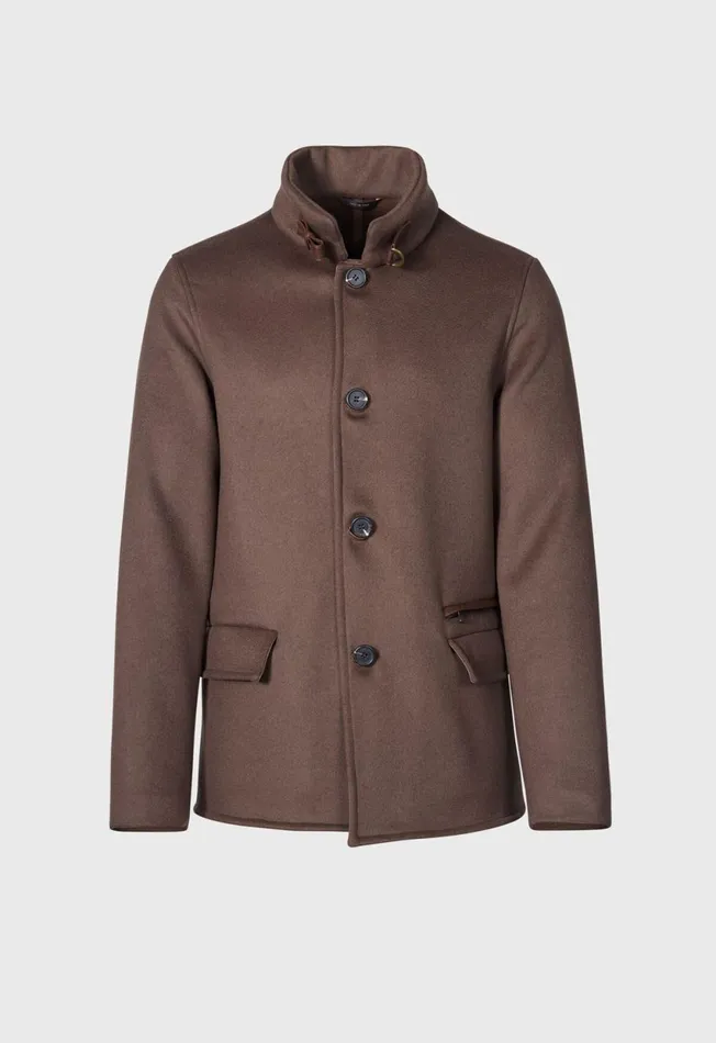 Paul Stuart Outerwear Wool and Cashmere Double Faced Jacket Tobacco 8211 Men