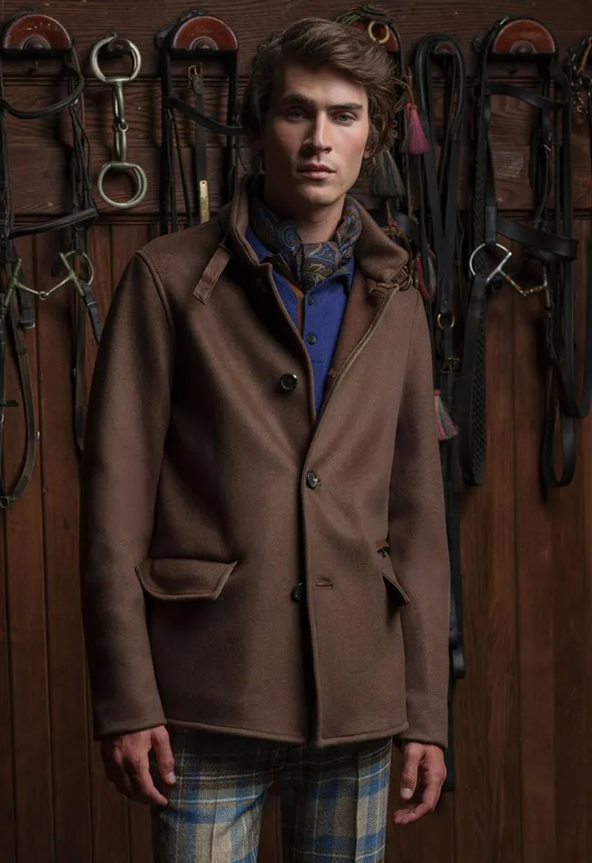Paul Stuart Outerwear Wool and Cashmere Double Faced Jacket Tobacco 8211 Men Paul Stuart Outerwear Wool and Cashmere Double Faced Jacket Tobacco 8211 Men