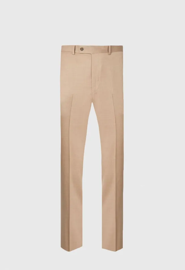 Paul Stuart Pants AllYear Super 110s Wool Dress Trouser Tan 8211 Men