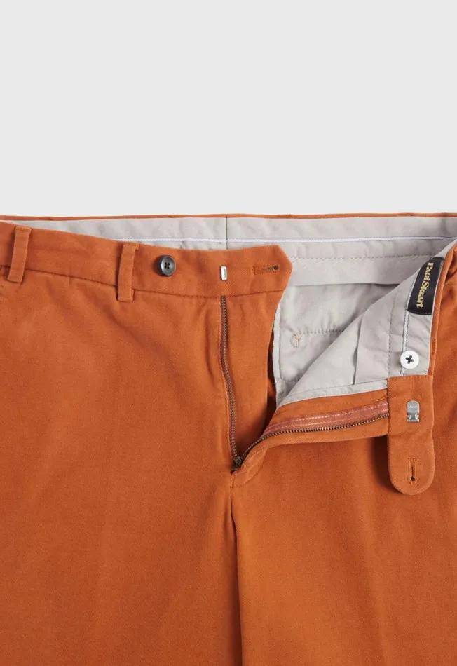 Paul Stuart Pants and Shorts Brushed Cotton Plain Front Newton Pant Rust 8211 Men Paul Stuart Pants and Shorts Brushed Cotton Plain Front Newton Pant Rust 8211 Men