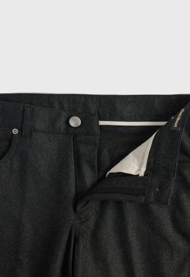 Paul Stuart Pants and Shorts Merino Wool Five Pocket Pant Charcoal 8211 Men Paul Stuart Pants and Shorts Merino Wool Five Pocket Pant Charcoal 8211 Men