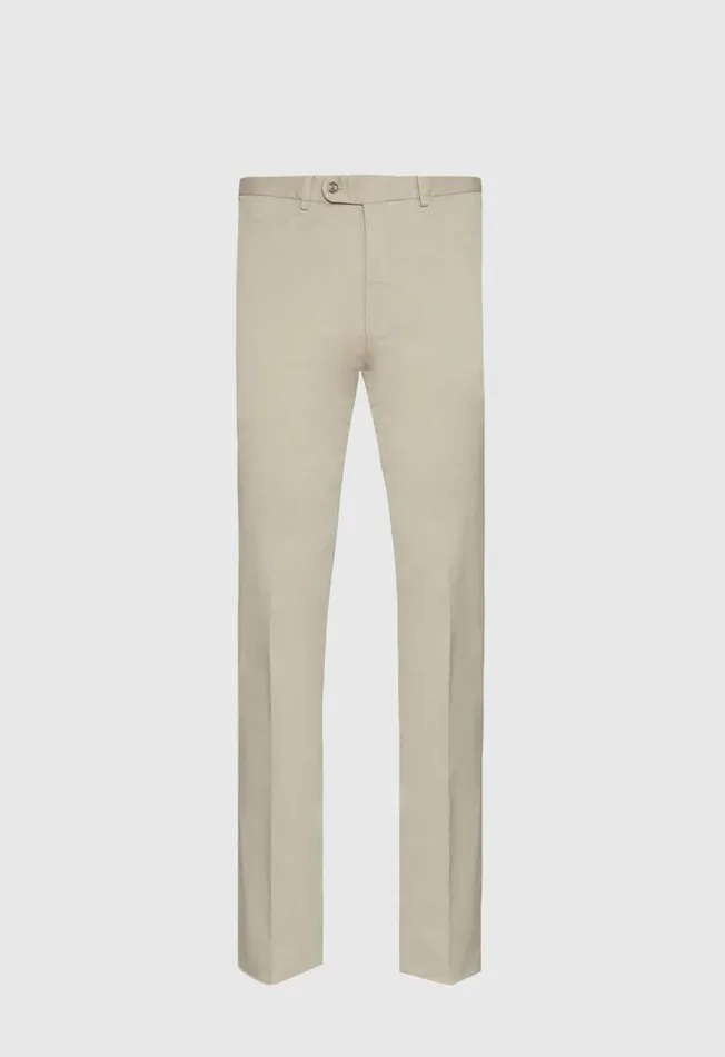 Paul Stuart Pants Cotton Plain Front Newton Pant Khaki 8211 Men