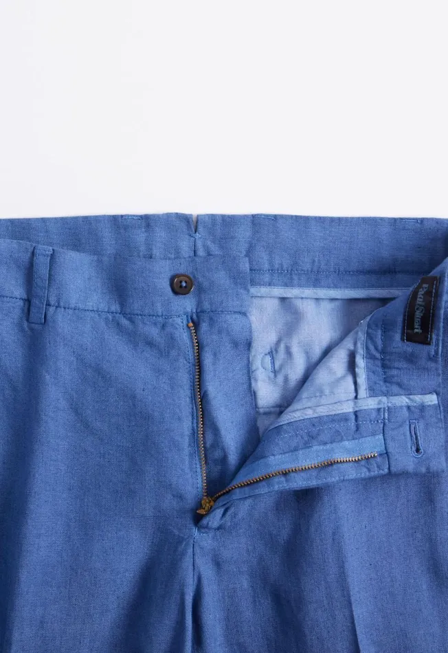 Paul Stuart Pants Garment Washed Linen Pant Blue 8211 Men Paul Stuart Pants Garment Washed Linen Pant Blue 8211 Men