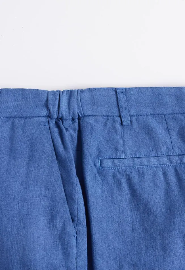 Paul Stuart Pants Garment Washed Linen Pant Blue 8211 Men Paul Stuart Pants Garment Washed Linen Pant Blue 8211 Men