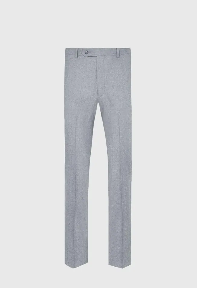 Paul Stuart Pants Super 120 Wool Flannel James Trouser Light Grey 8211 Men