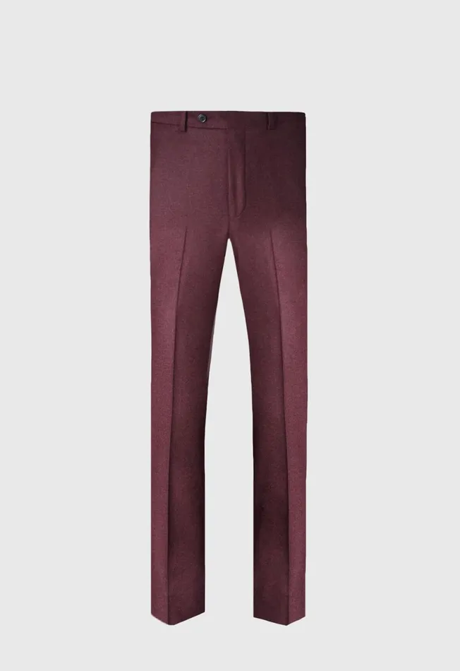 Paul Stuart Pants Wool and Cashmere Flannel Trouser Brown 8211 Men