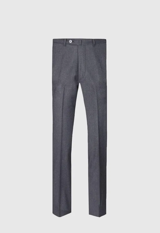 Paul Stuart Pants Wool and Cashmere Flannel Trousers Charcoal 8211 Men