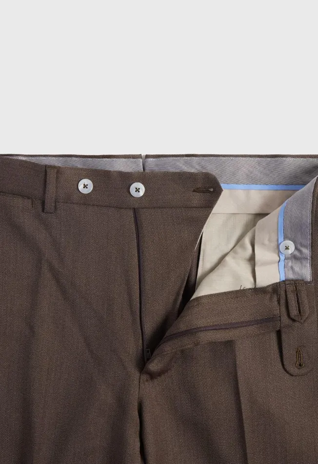 Paul Stuart Pants Wool Soft Cavalry Twill Trouser Dark Brown 8211 Men Paul Stuart Pants Wool Soft Cavalry Twill Trouser Dark Brown 8211 Men