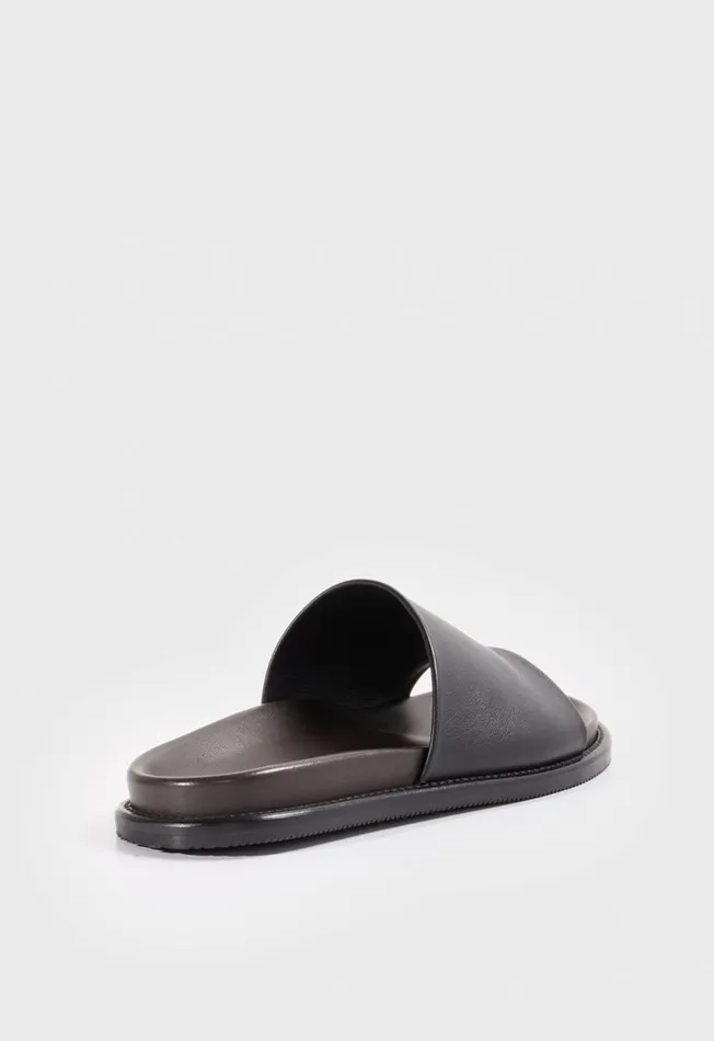 Paul Stuart Sandals Palma Leather Slide Black 8211 Men Paul Stuart Sandals Palma Leather Slide Black 8211 Men