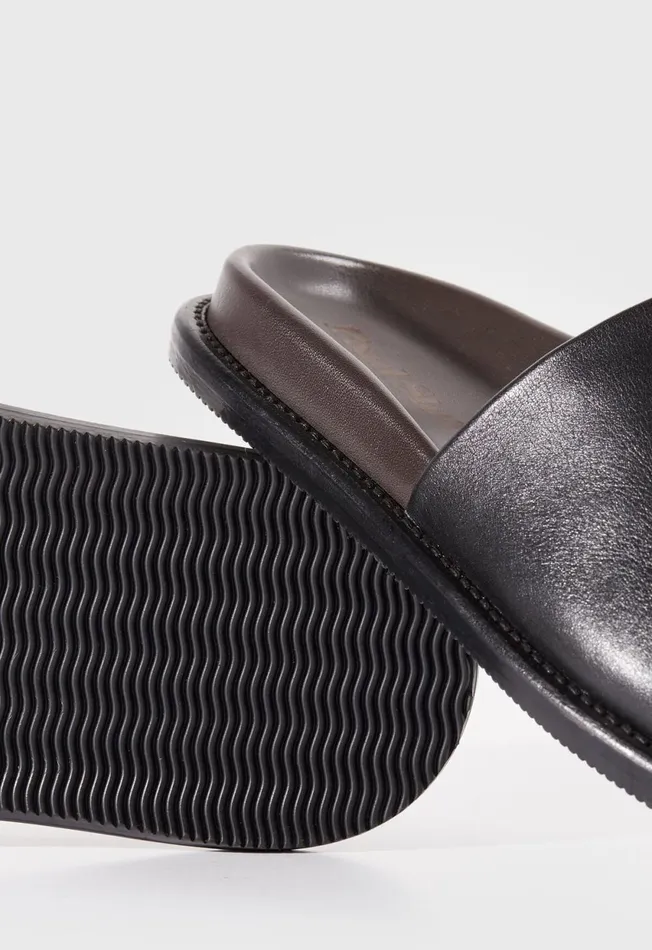 Paul Stuart Sandals Palma Leather Slide Black 8211 Men Paul Stuart Sandals Palma Leather Slide Black 8211 Men