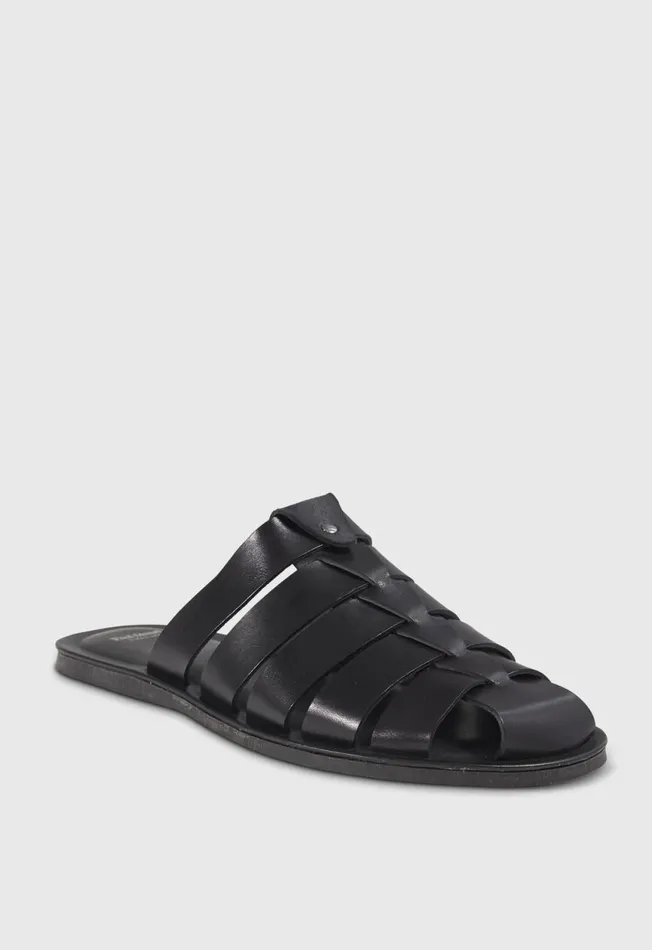 Paul Stuart Sandals Paradiso Leather Fisherman Sandal Black 8211 Men Paul Stuart Sandals Paradiso Leather Fisherman Sandal Black 8211 Men