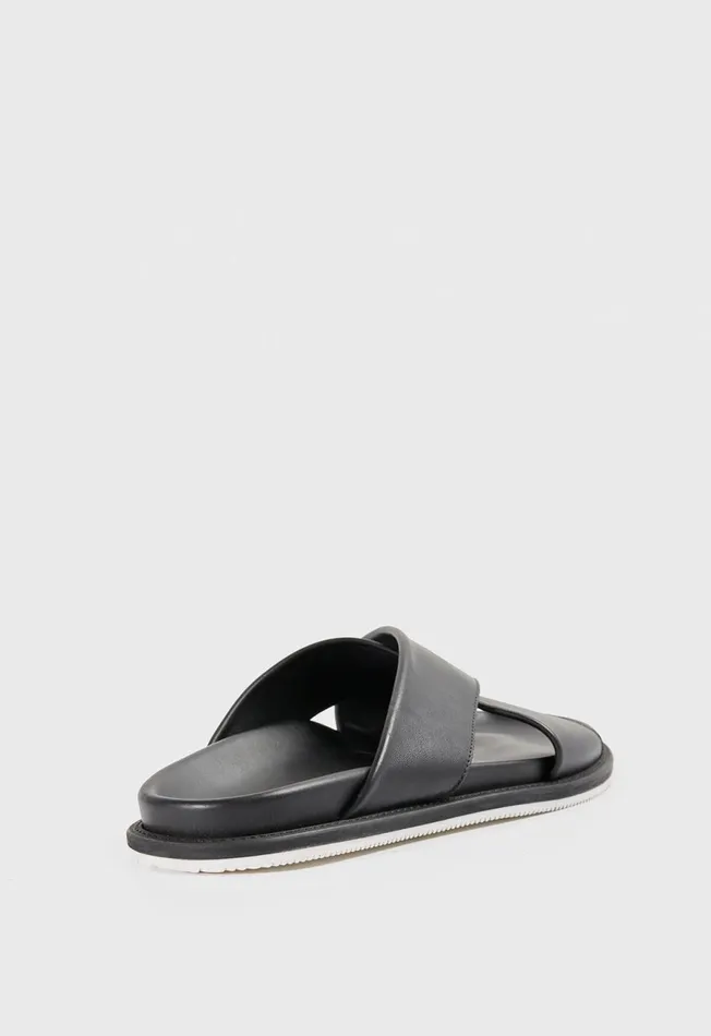 Paul Stuart Sandals Punta Leather Slide Black 8211 Men Paul Stuart Sandals Punta Leather Slide Black 8211 Men