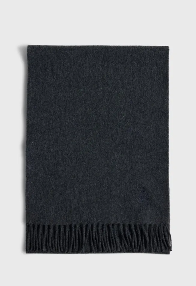 Paul Stuart Scarves Hats Gloves Cashmere Scarf With Fringe Black 8211 Men Paul Stuart Scarves Hats Gloves Cashmere Scarf With Fringe Black 8211 Men