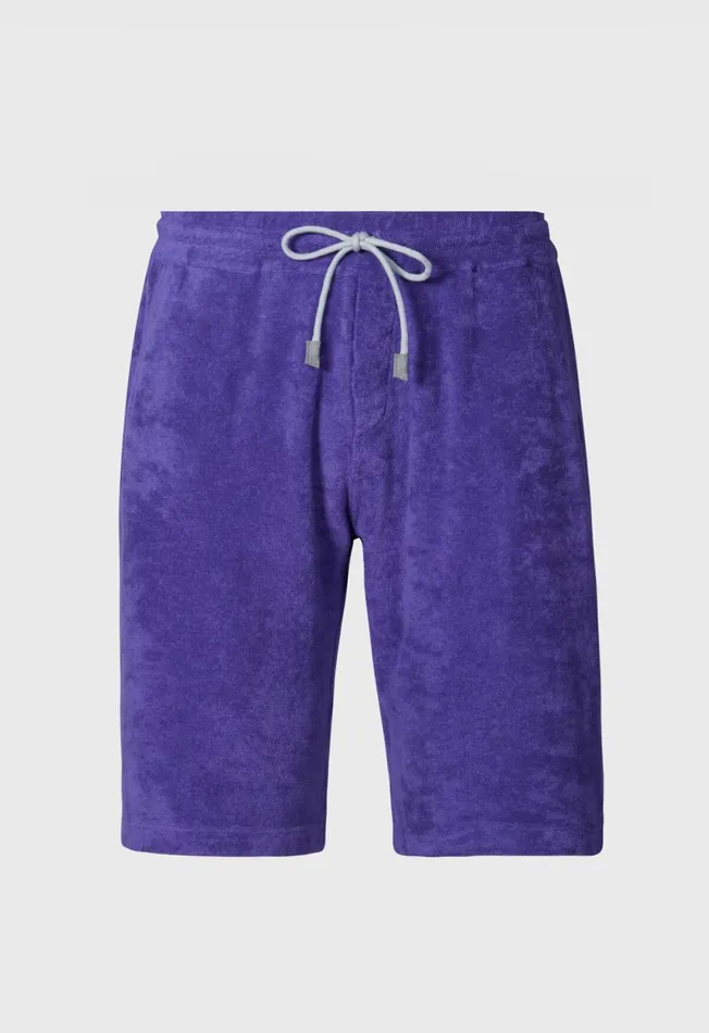 Paul Stuart Shorts and Swim Trunks Cotton Terry Cloth Drawstring Short Purple 8211 Men Paul Stuart Shorts and Swim Trunks Cotton Terry Cloth Drawstring Short Purple 8211 Men