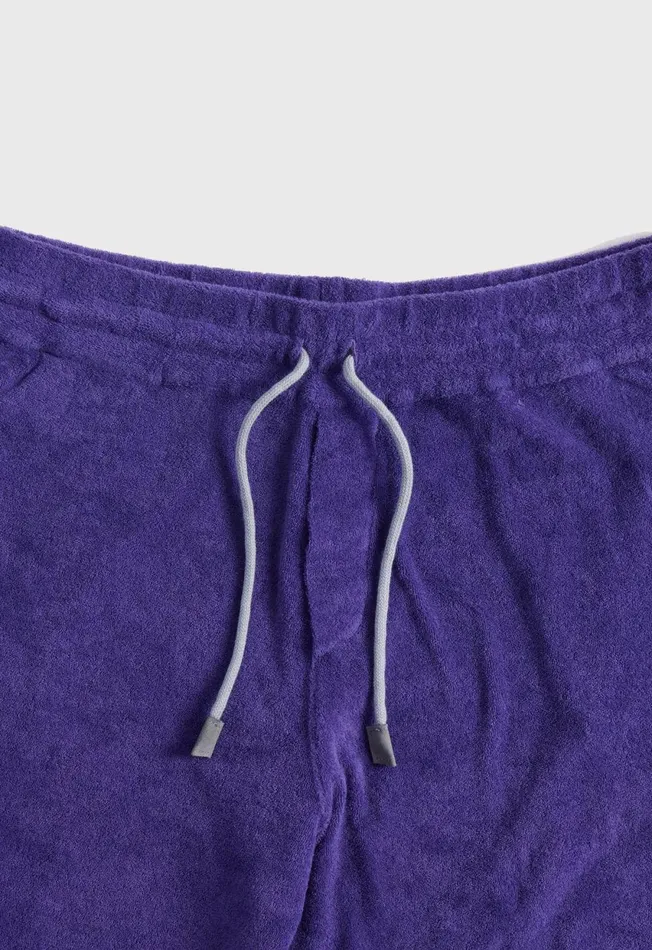 Paul Stuart Shorts and Swim Trunks Cotton Terry Cloth Drawstring Short Purple 8211 Men Paul Stuart Shorts and Swim Trunks Cotton Terry Cloth Drawstring Short Purple 8211 Men