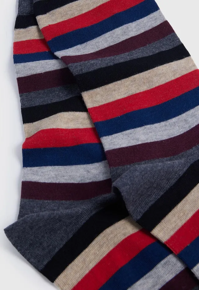 Paul Stuart Socks Colorful Stripe Sock Black 8211 Men Paul Stuart Socks Colorful Stripe Sock Black 8211 Men