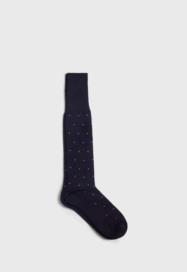 Paul Stuart Socks Cotton Dotted Sock Black 8211 Men