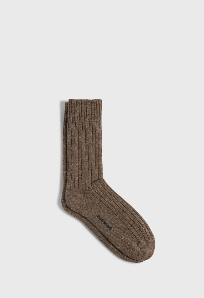Paul Stuart Socks Irish Donegal Boot Sock Camel 8211 Men