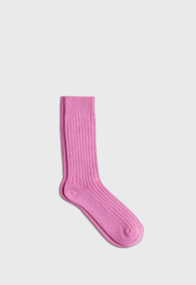 Paul Stuart Socks Ribbed Sport Crew Sock Black 8211 Men