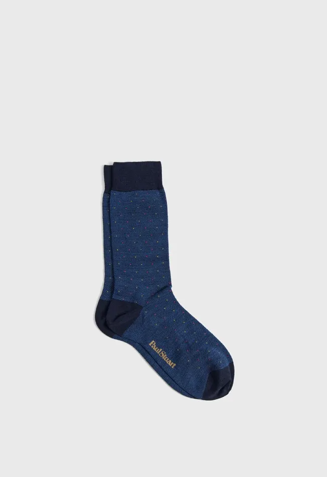 Paul Stuart Socks Wool Dotted Oxford Sock Black 8211 Men