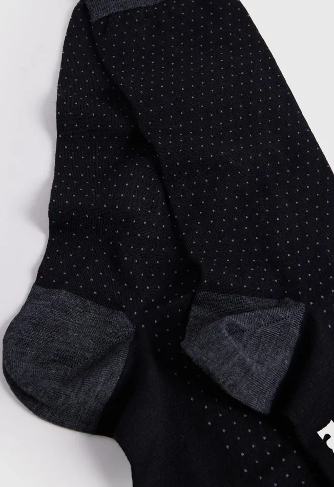 Paul Stuart Socks Wool Pindot Sock Black 8211 Men Paul Stuart Socks Wool Pindot Sock Black 8211 Men