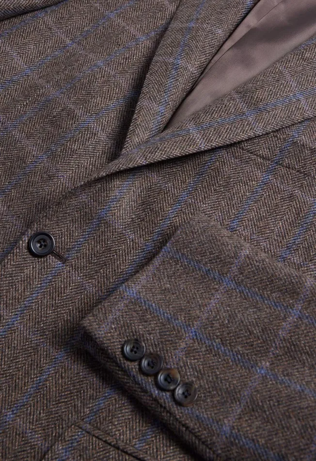 Paul Stuart Sport Jacket and Blazers Cashmere Windowpane Paul Jacket Brownblue 8211 Men Paul Stuart Sport Jacket and Blazers Cashmere Windowpane Paul Jacket Brownblue 8211 Men