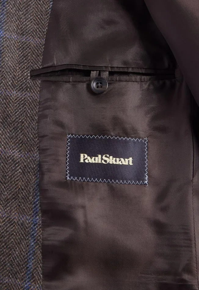 Paul Stuart Sport Jacket and Blazers Cashmere Windowpane Paul Jacket Brownblue 8211 Men Paul Stuart Sport Jacket and Blazers Cashmere Windowpane Paul Jacket Brownblue 8211 Men