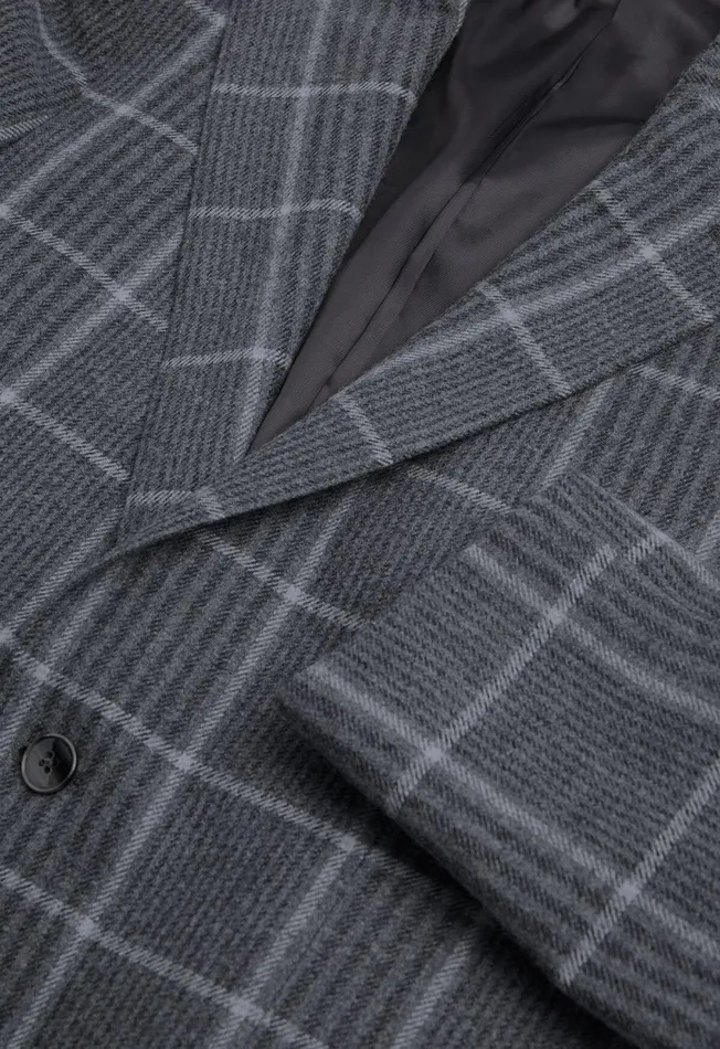 Paul Stuart Sport Jacket and Blazers Grey Plaid Wool Jacket Grey 8211 Men Paul Stuart Sport Jacket and Blazers Grey Plaid Wool Jacket Grey 8211 Men