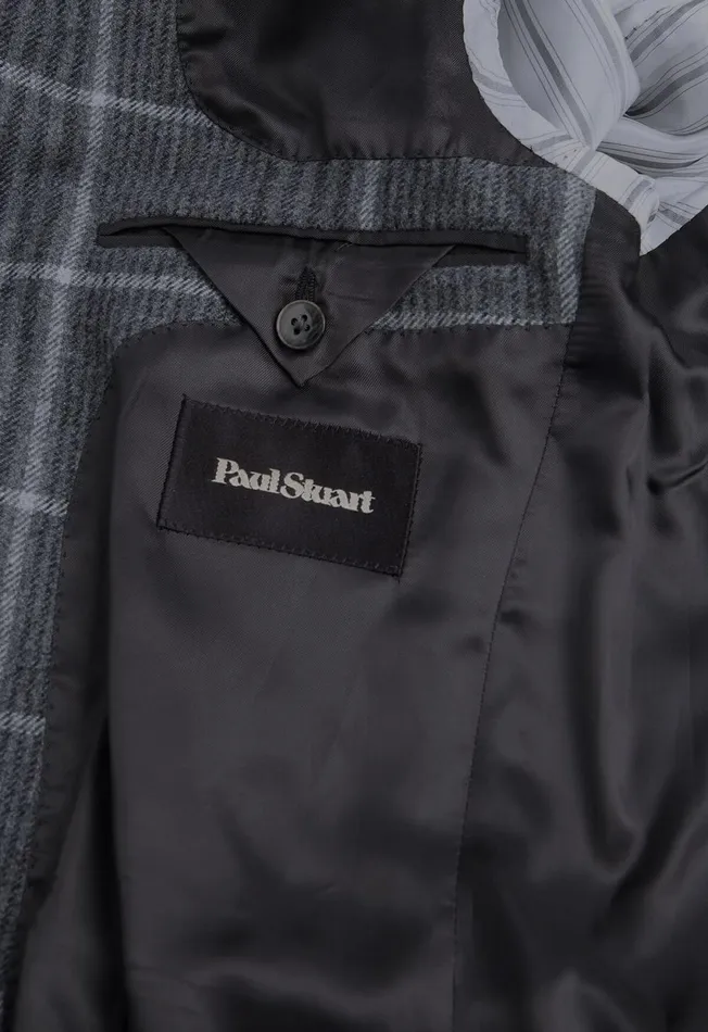 Paul Stuart Sport Jacket and Blazers Grey Plaid Wool Jacket Grey 8211 Men Paul Stuart Sport Jacket and Blazers Grey Plaid Wool Jacket Grey 8211 Men