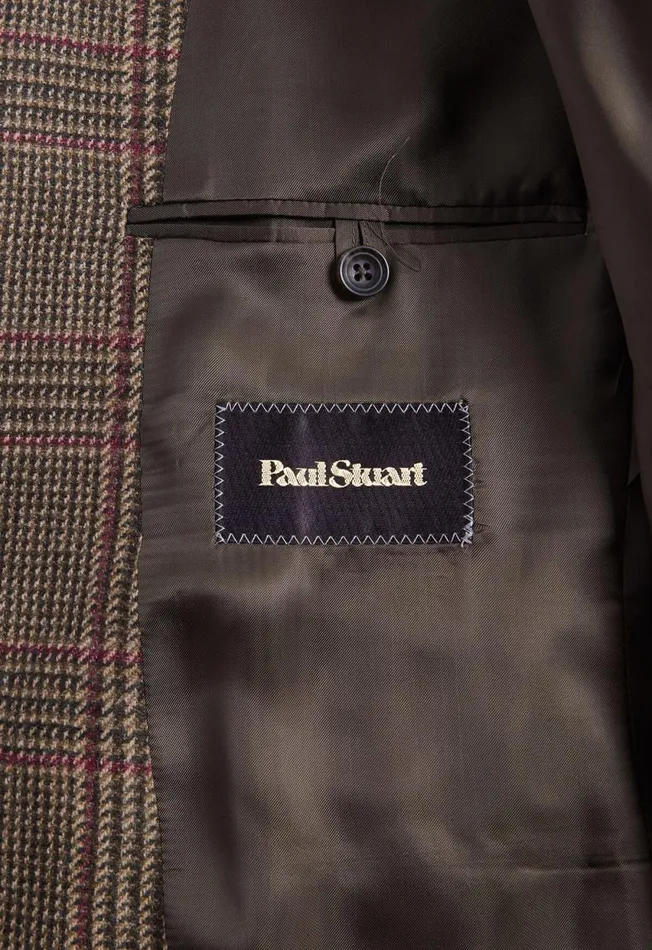 Paul Stuart Sport Jacket and Blazers Wool and Cashmere Plaid Paul Jacket Oliverust 8211 Men Paul Stuart Sport Jacket and Blazers Wool and Cashmere Plaid Paul Jacket Oliverust 8211 Men