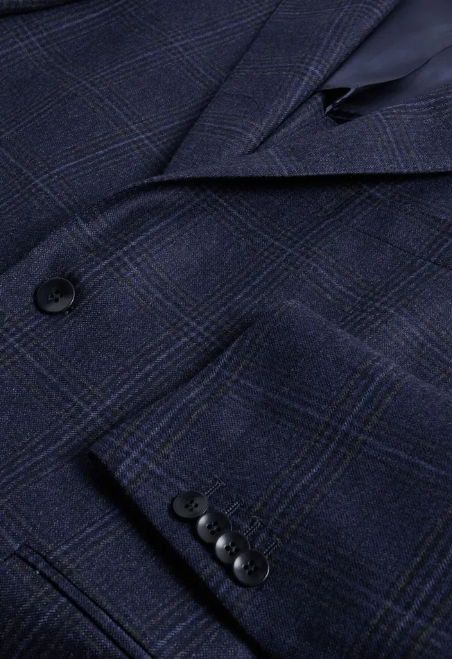 Paul Stuart Sport Jacket and Blazers Wool Plaid Jacket Navy 8211 Men Paul Stuart Sport Jacket and Blazers Wool Plaid Jacket Navy 8211 Men