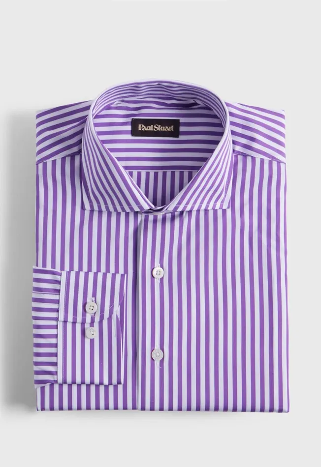 Paul Stuart Sport Shirts Cotton Bengal Stripe Sport Shirt Blue 8211 Men